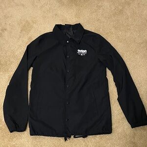 Teton Black Windbreaker Jacket